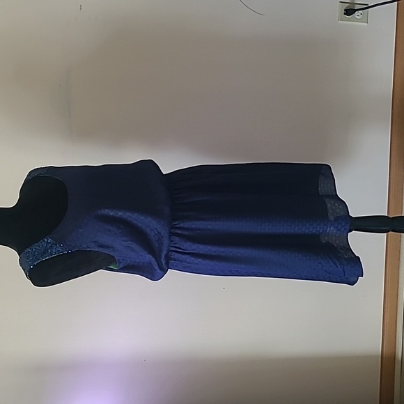 LILLY PULITZER Calissi Dress Sequin Neckline High Low Silk Blends S Large - Picture 9 of 9